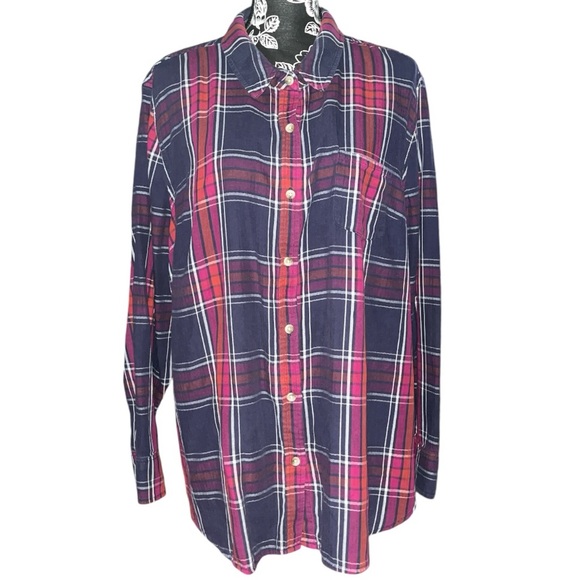 🎁 Pure Energy Button Down Plaid Shirt - Picture 5 of 5